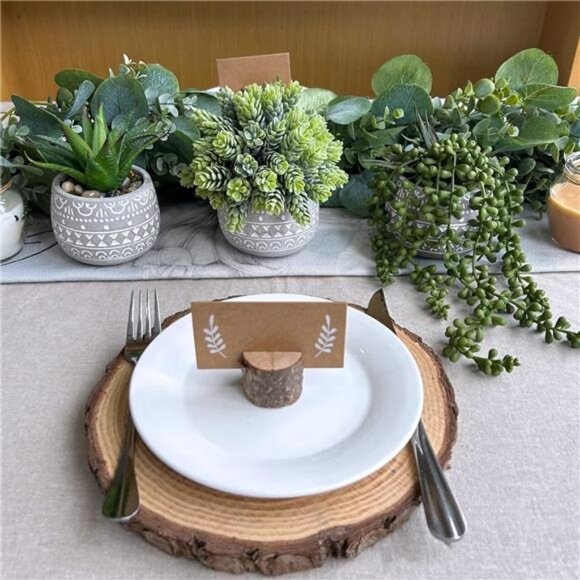 artificial succulent potted plants faux greenery for home office 3 set small - Picture 6 of 8